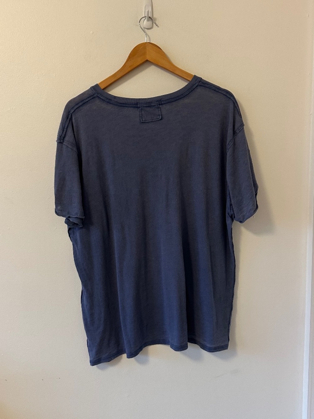 We The Free Oversized Blue Cotton Short Sleeve T-Shirt | Size Medium - Picture 4 of 8